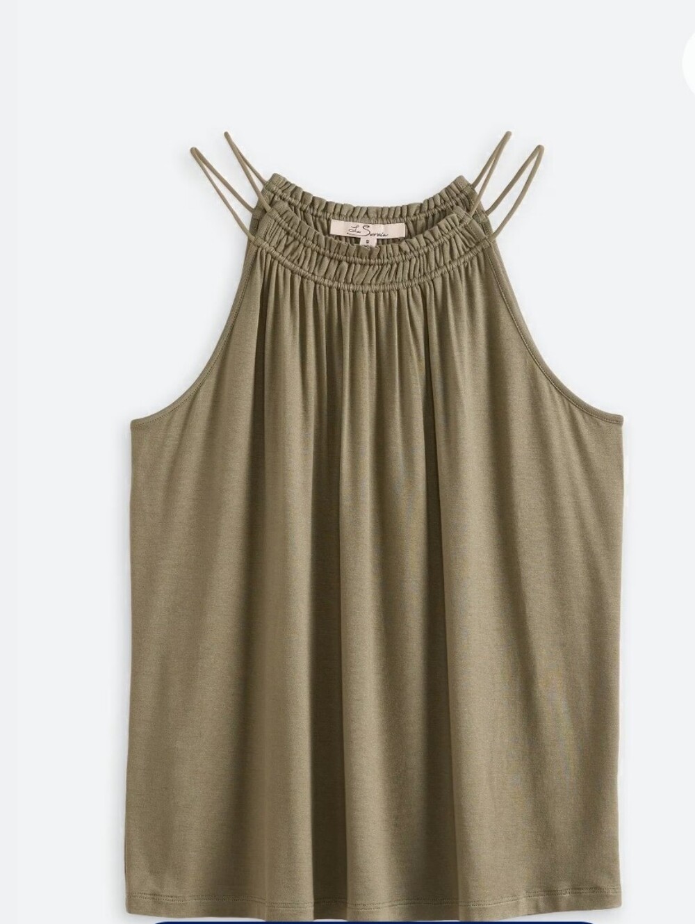Dallyn Halter Knit Tank - Olive